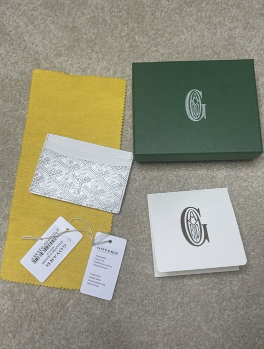 Goyard black and white cardholder
