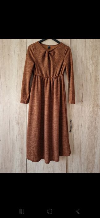 Rochie maro de toamnă