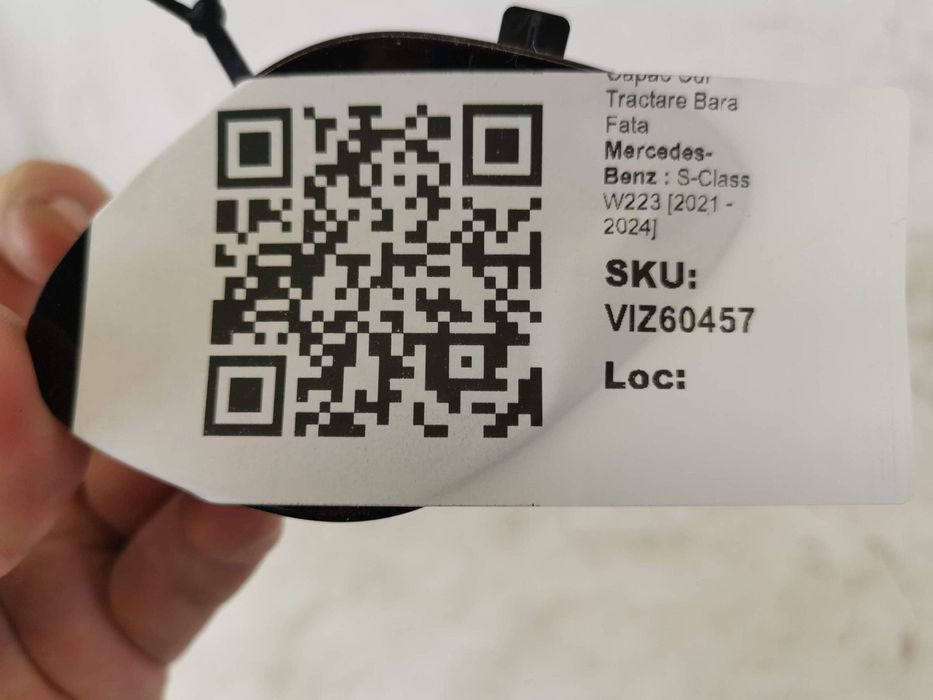 Капак За Теглич Предна Броня Мерцедес-Бенц С-Клас / Mercedes-Benz S-Cl