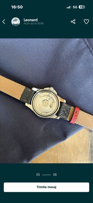 Schimb/Vand Longines.Albastru .Automatic .diametru 39 mm.