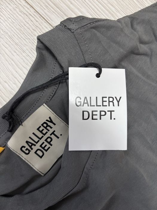Tricou Gallery Dept. original – gri cu imprimeu față/spate / Size -M
