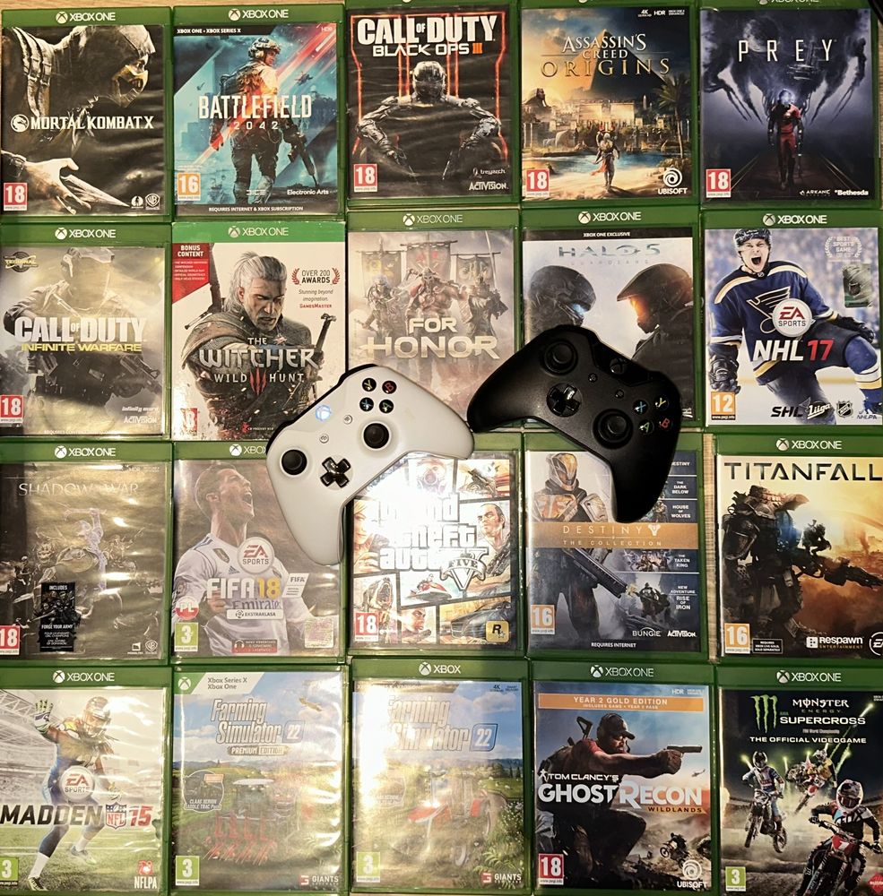 Xbox one 20-игри / 2 контролера