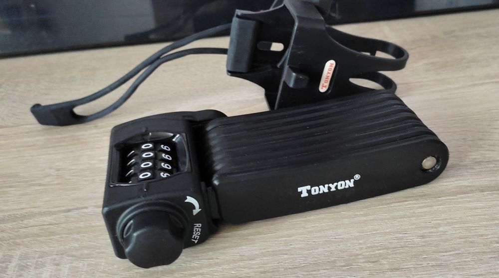 Antifurt profesional Tonyon pliabil pentru bicicletă