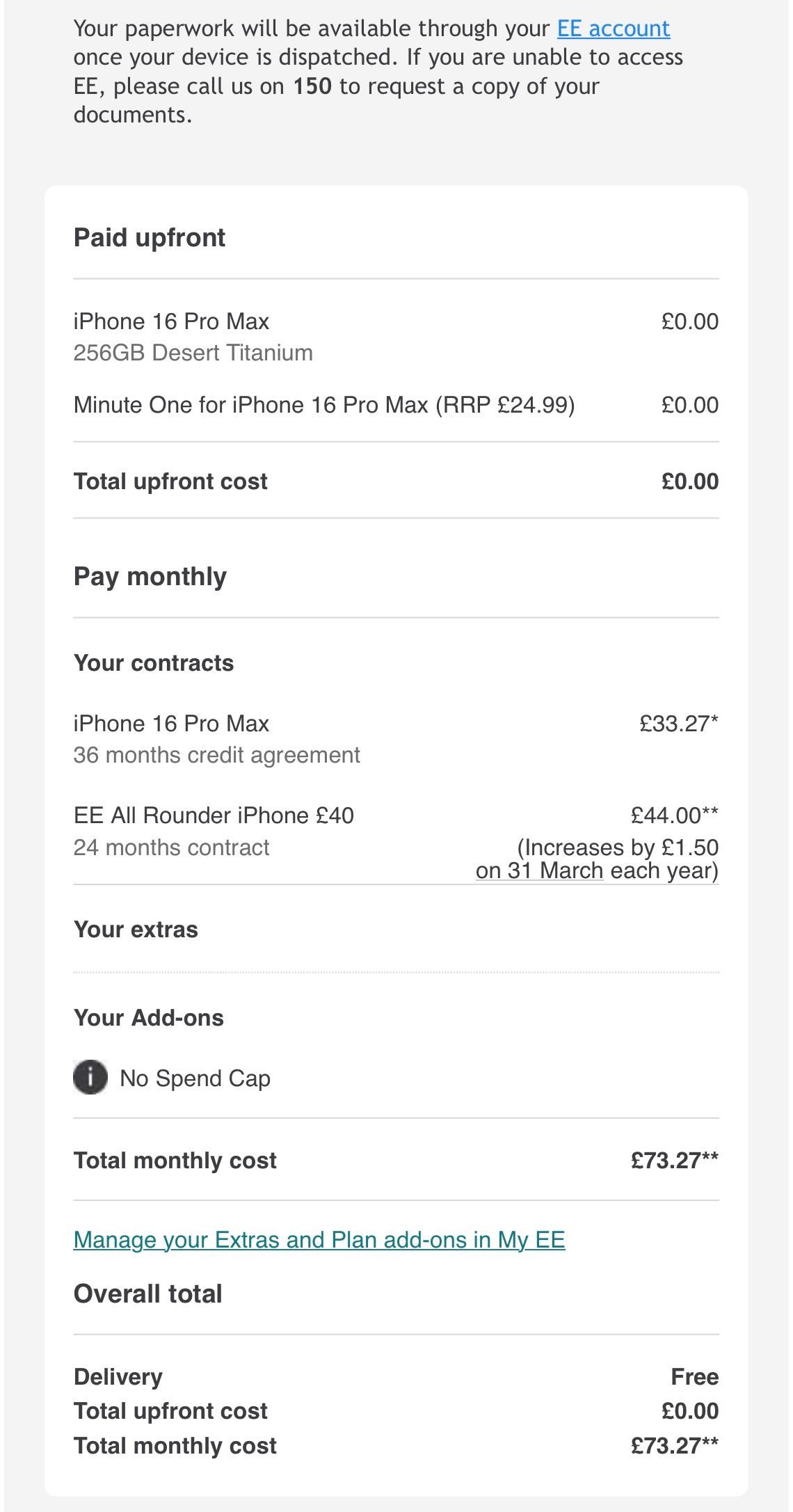 Iphone 16 Pro Max 256GB Desert Titanium