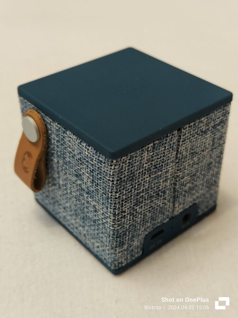 Boxa Portabila Bluetooth Fresh'n Rebel Rockbox cube, 3W, Gri 1RB1000IN