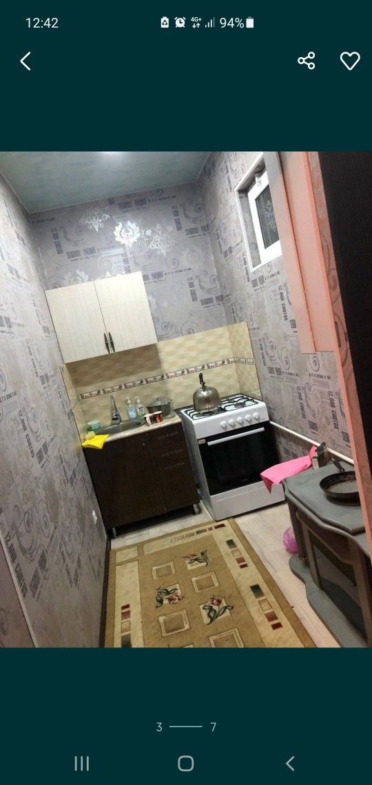 Карасув 6 продаётся квартира 1х комнатная