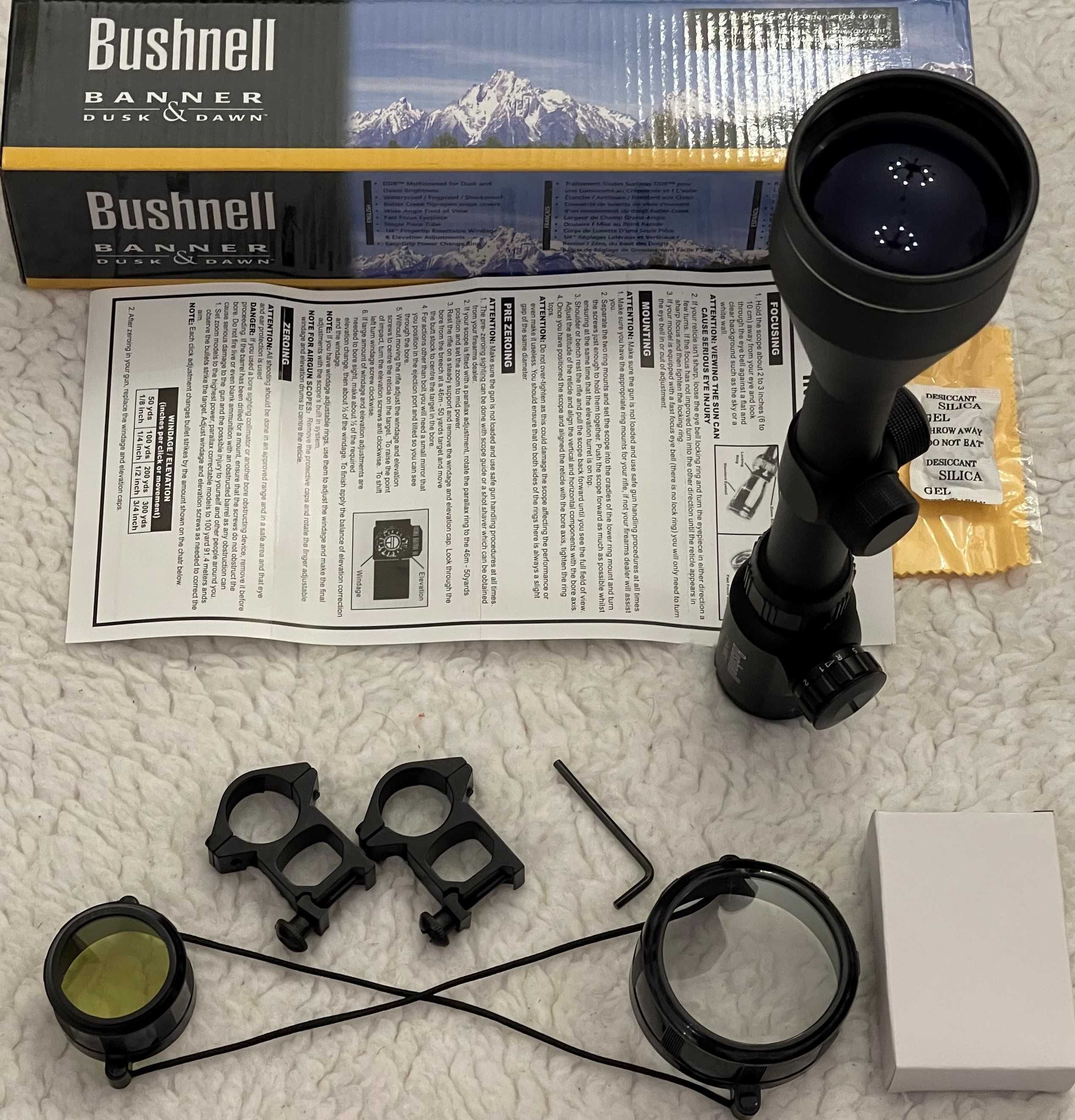 Luneta Bushnell cu lumina 3–9X56EG pusca vanatoare arme aer comprimat