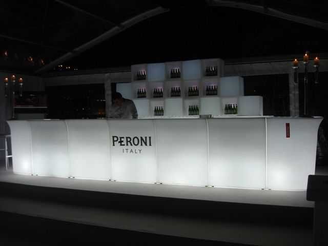 Cocktail bar iluminat interior cu LED rgbw, telecomanda, bar luminos