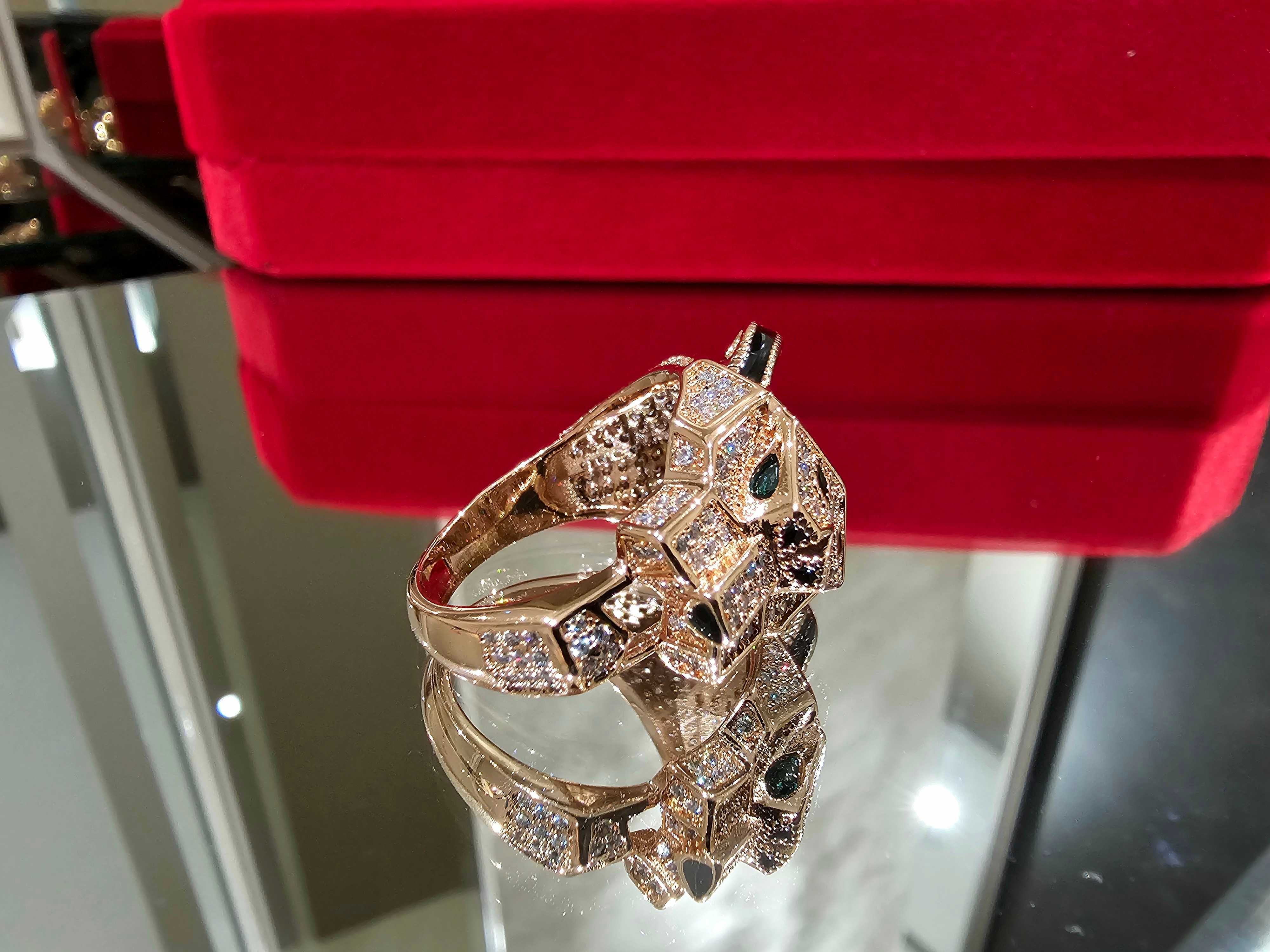 CARTIER Panthere de Cartier Big Rose Gold Diamonds Пръстен