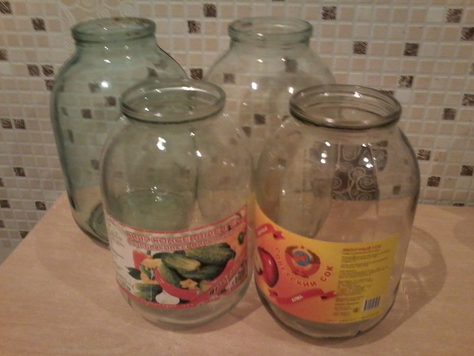 Банки стеклянные 1-2-3 литра