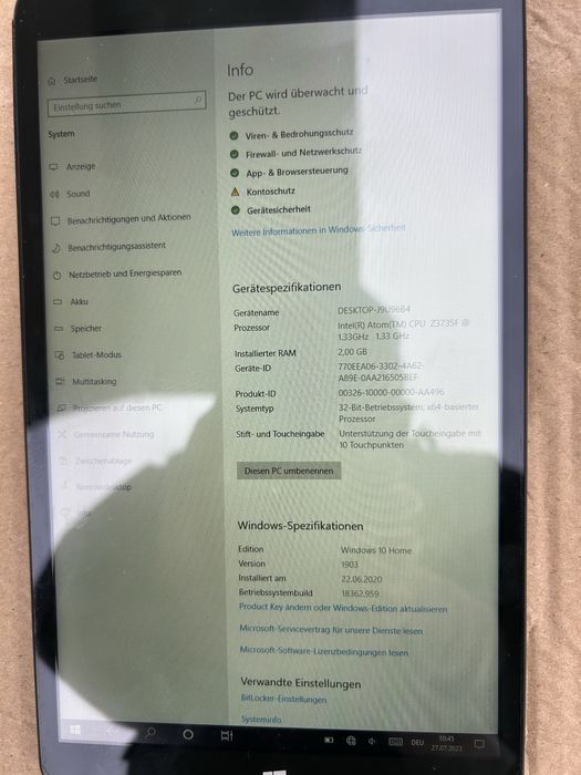 De vanzare tableta xoro de 2GB