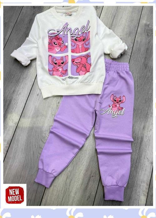 Детски памучни , ватирани комплекти за момиченце - няколко цвята - 32