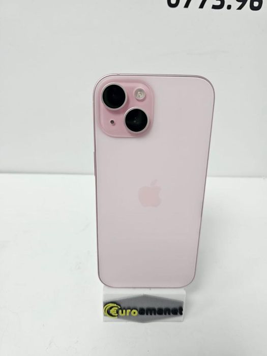 Telefon mobil Apple iPhone 15, 128GB, 5G, Pink -B-