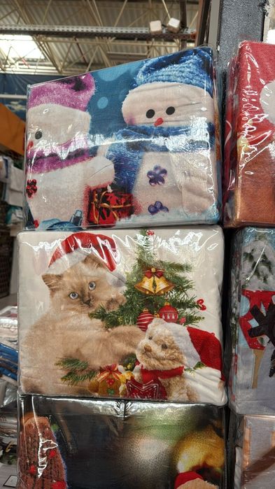 Lenjerie de Pat Bumbac Finet – 6 Piese (Craciun)