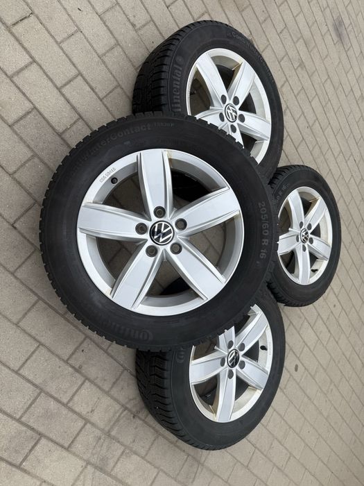 Jante vw Caddy Touran Golf originale 205 60 16 continental iarna 2021