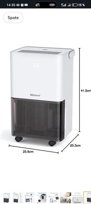 Dezumificator 10l  cu compresor - purificator aer - nou