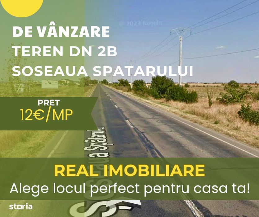 Teren 6500mp Soseaua Spatarului dn2b !