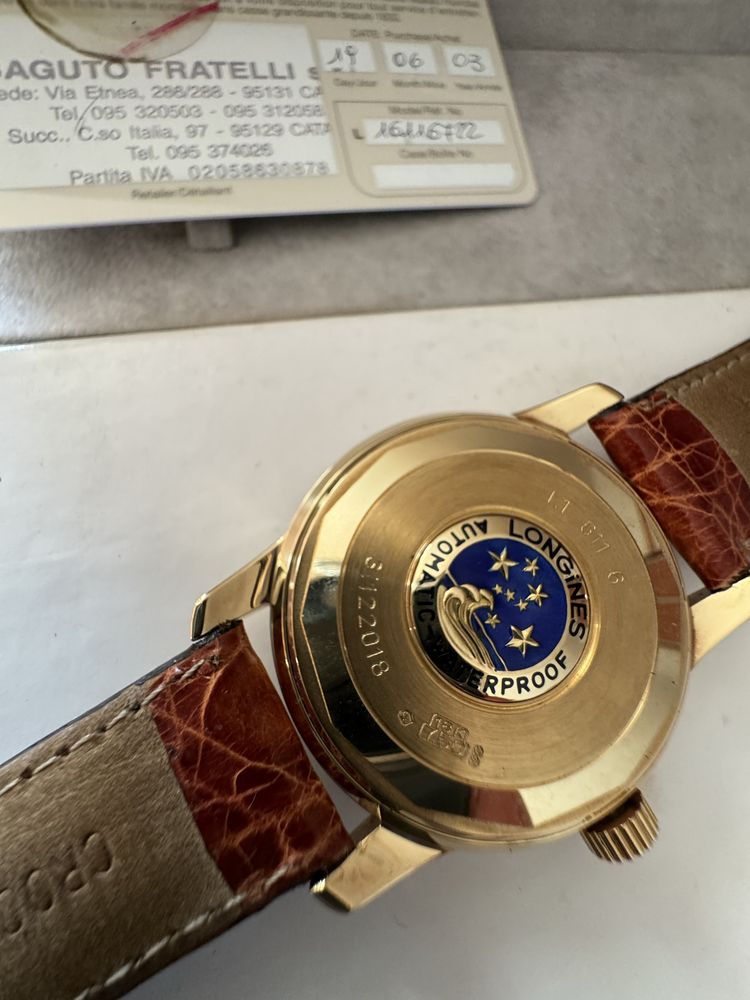 Longines Conquest Heritage Yellow gold 35 mm