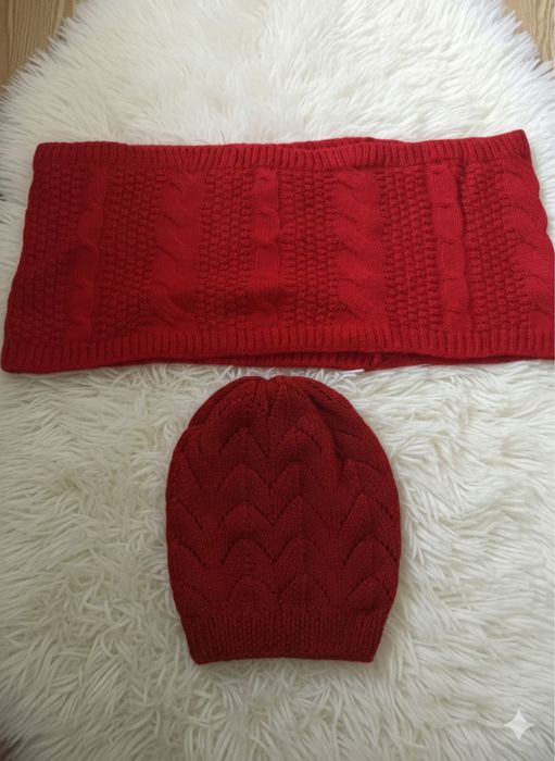 Комплект шал и шапка