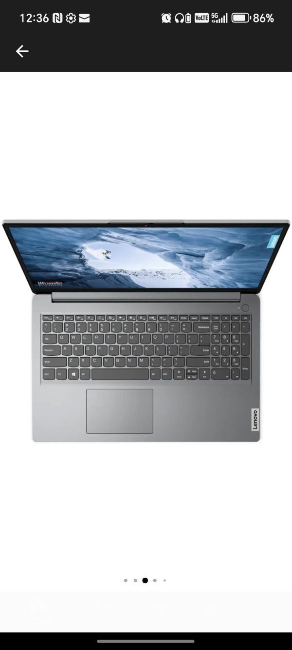 Laptop Lenovo IdeaPad 1 15IJL7 cu procesor Intel® Celeron® N5100 pana