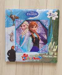 Carte 5 puzzle Frozen, Anna si Elsa