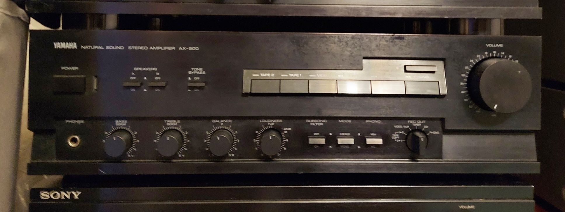 amplificator audio Yamaha ax-500, 2×85w/8 ohmi,Onkyo a-9510