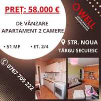 Apartament cu 2 camere pe strada Noua, în Târgu secuiesc!