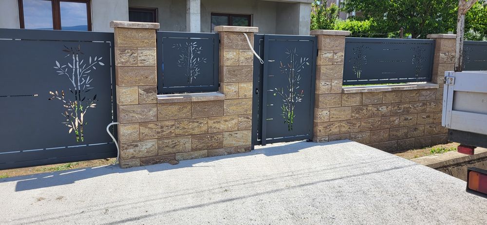 Porți metalice decupate la jet de plasmă