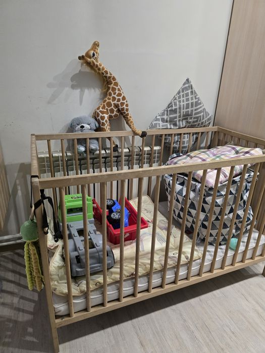 120*60 манеж, дерево светлое, собранный