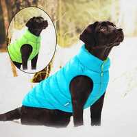 Кучешка дреха яке зимно за куче ватиран кучешки елек ярко зелено