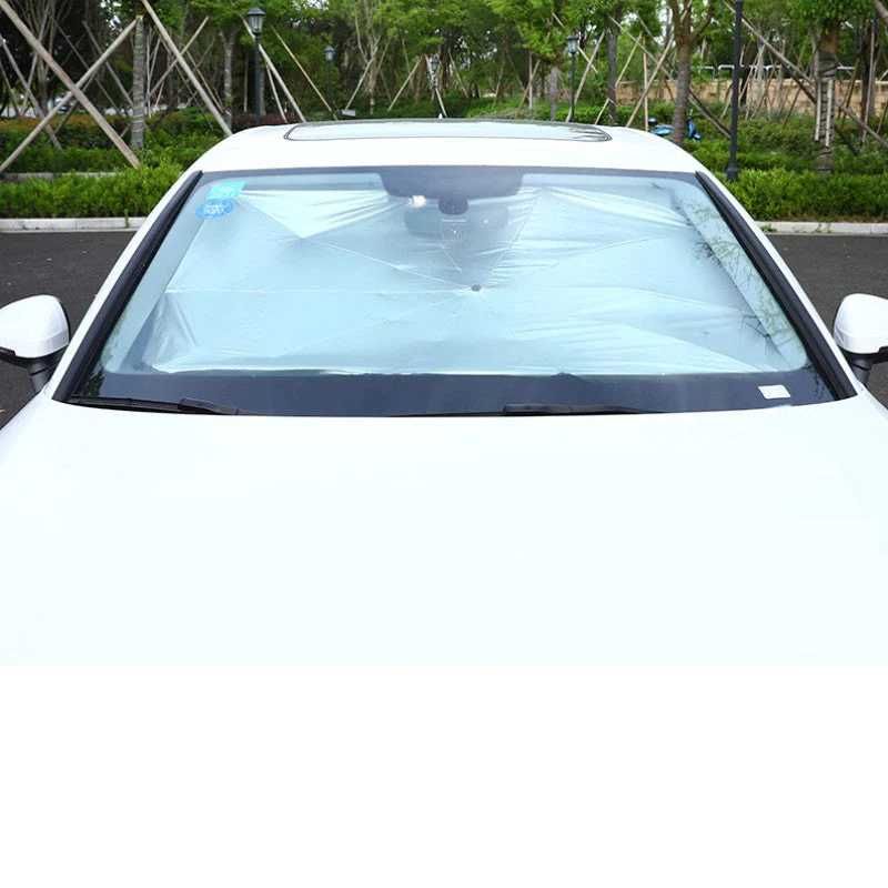 Parasolar Auto pliabil, in forma de Umbrela, Rezistent UV, Universal.