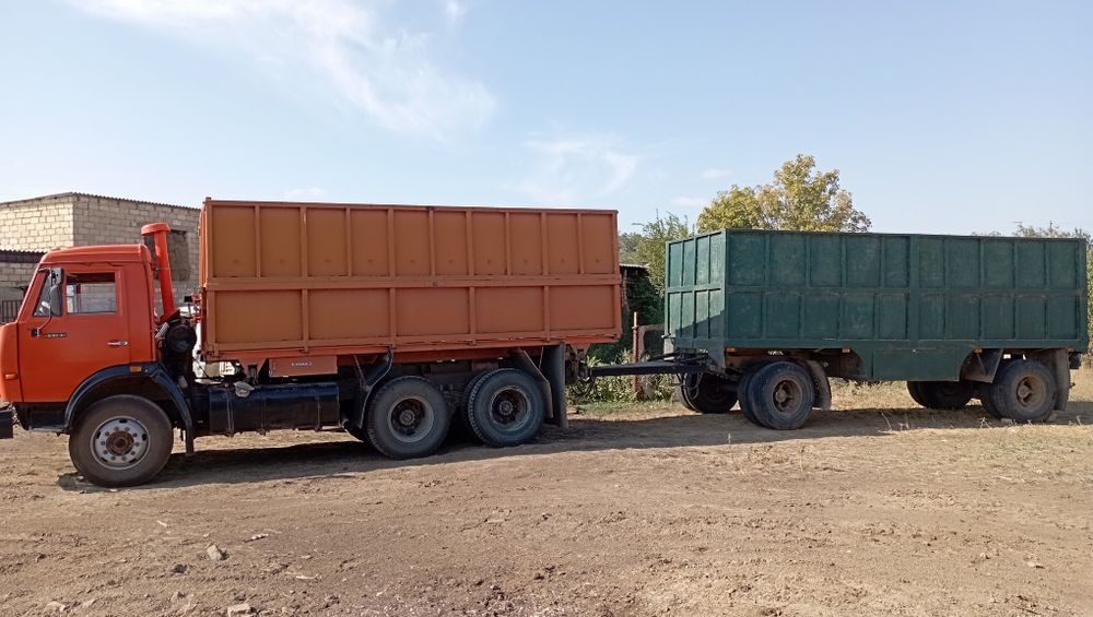 Камаз 55102 евро1 с прицепом