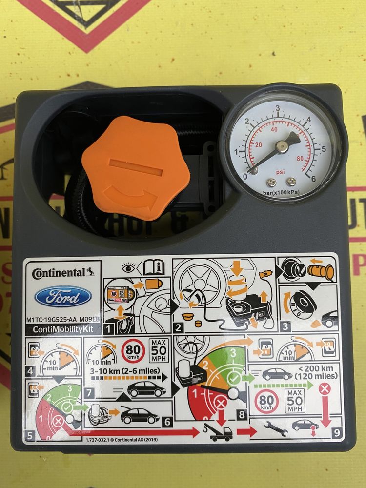 Compresor auto umflat roti kit pana original Continental Ford 120w