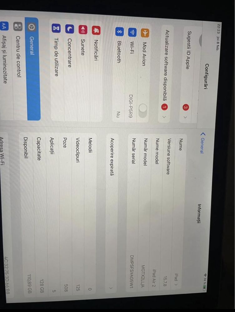 Ipad air 2 128 gb