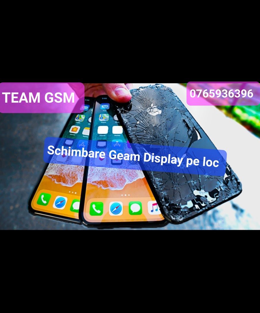 Schimbare sticla display Iphone 13 Pro Max 13 Pro 13 Garantie