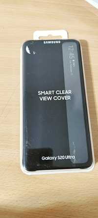 Husa Samsung clear view S20 ULTRA neagra tip carte noua originala