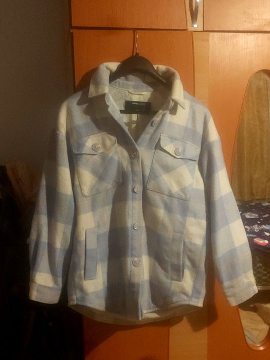 Jacheta stil camasa cu amestec de lână