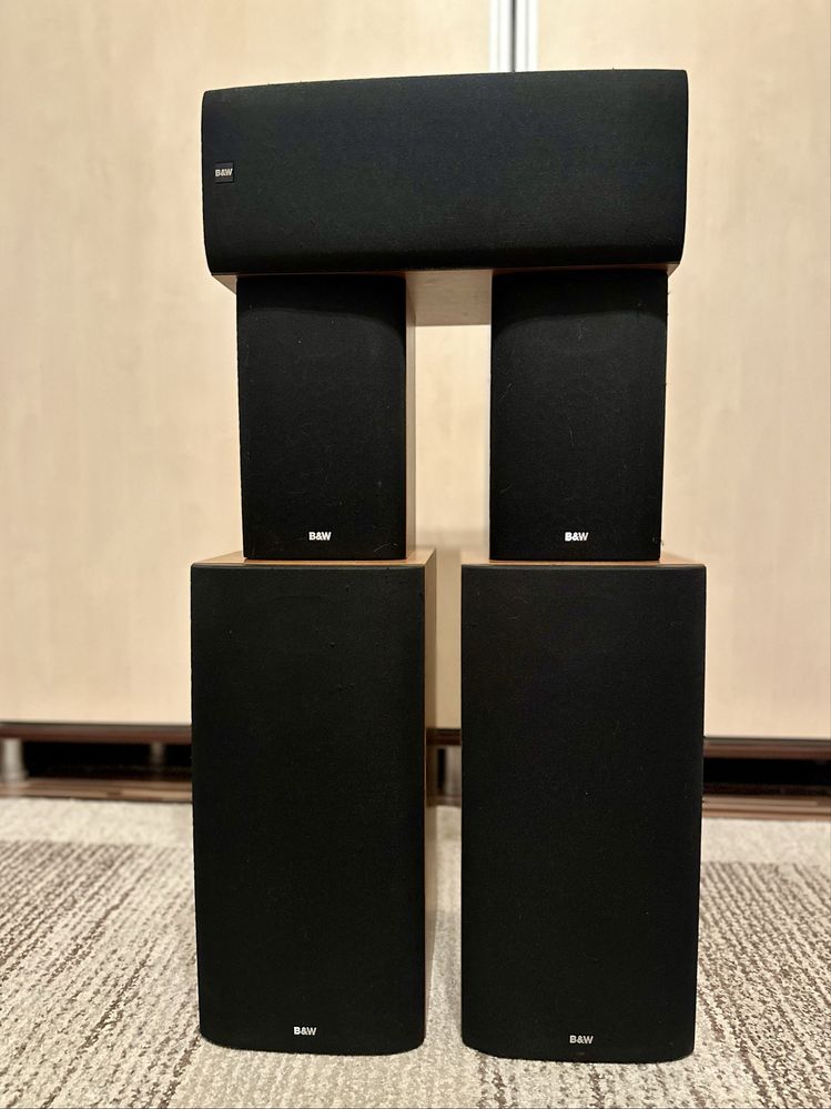 Boxe 5.0 HiFi Bowers&Wilkins DM602 S3 DM600 S3 LCR60 S3