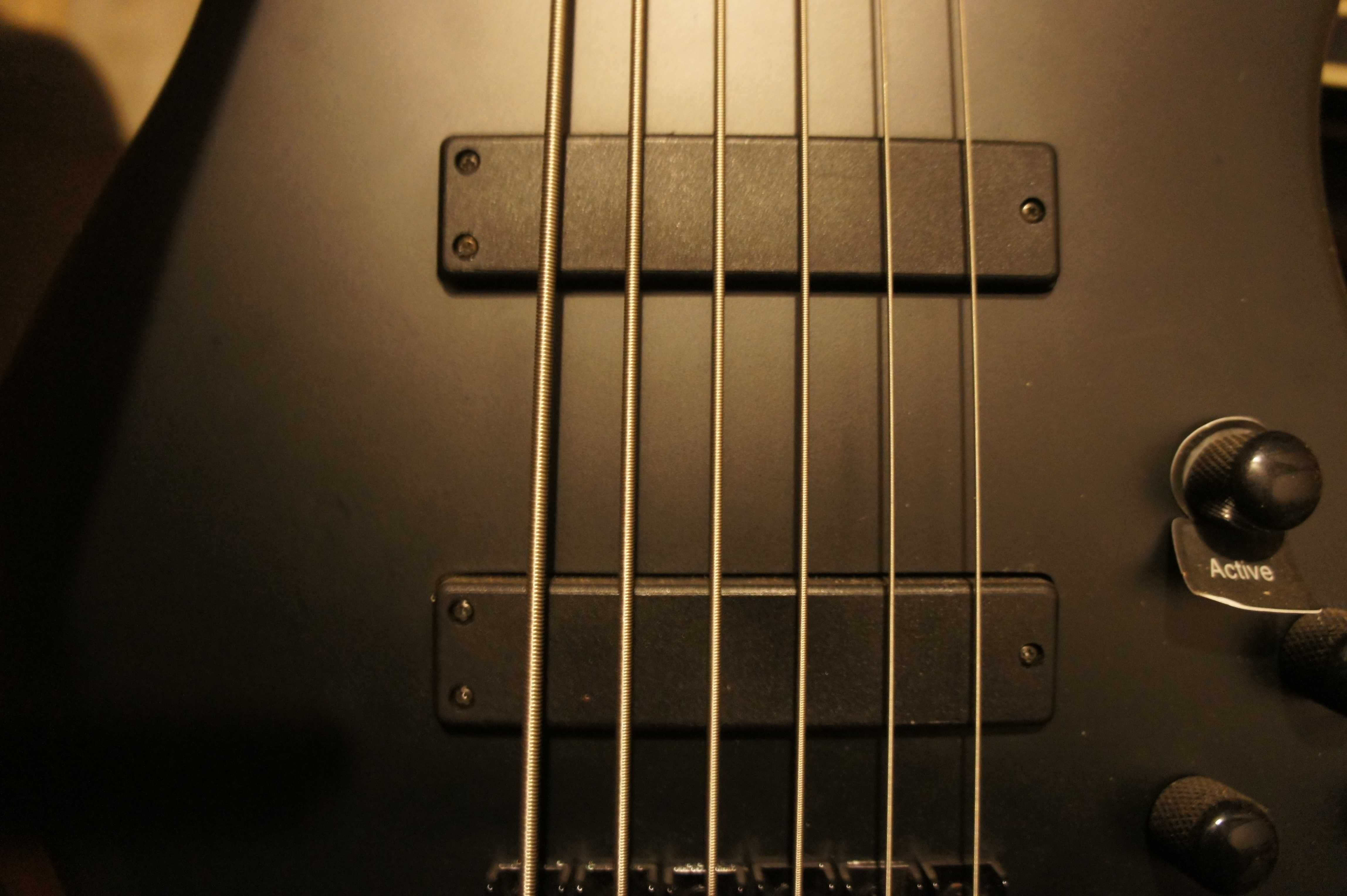 Chitara bass activ Harley Benton Deluxe cu 6 corzi