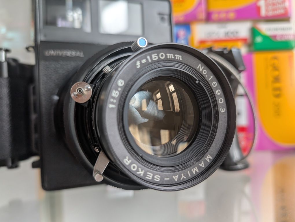Aparat Format Mediu 120 Mamiya Press Universal Sekor cu 2 obiective