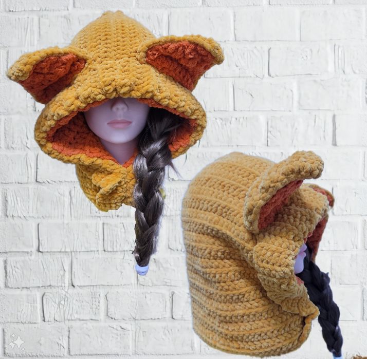 Лисошапка-капюшон.