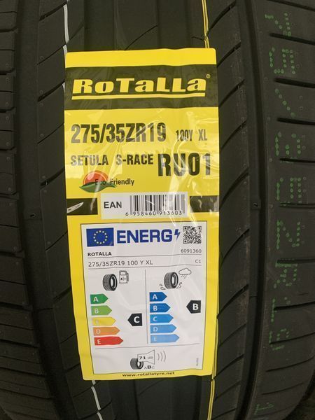 Нови летни гуми ROTALLA SETULA S-RACE RU01 275/35R19 100Y XL НОВ DOT