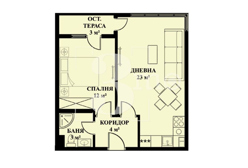 Продава се Двустаен апартамент в София, Люлин 5 - 70 кв.м за 1643 €/кв.м - Снимка #7