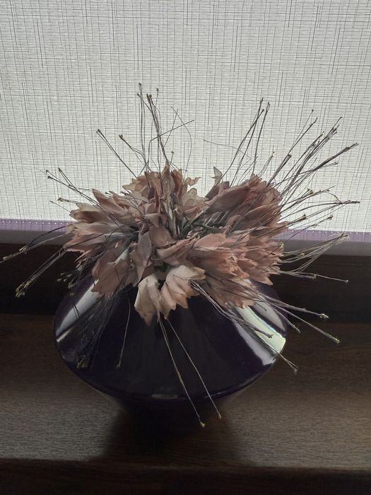 Vaza decor si plori artificiale