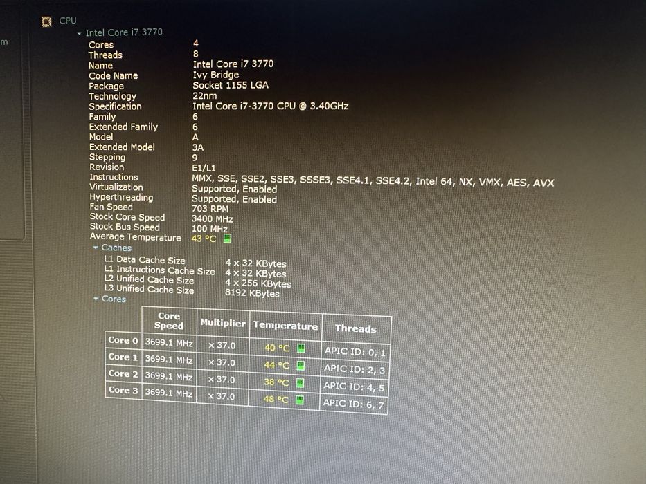 Sistem complet rapid– i7, 16GB RAM, SSD 256GB, video integrat intel