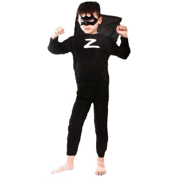 costum carnaval baieti ZORRO, Spiderman,Superman NOU marimile S si L