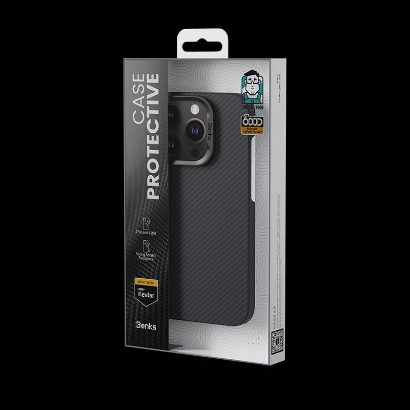 Кевларен кейс Benks Armor Air Kevlar с MagSafe за iPhone 16 Pro/Max