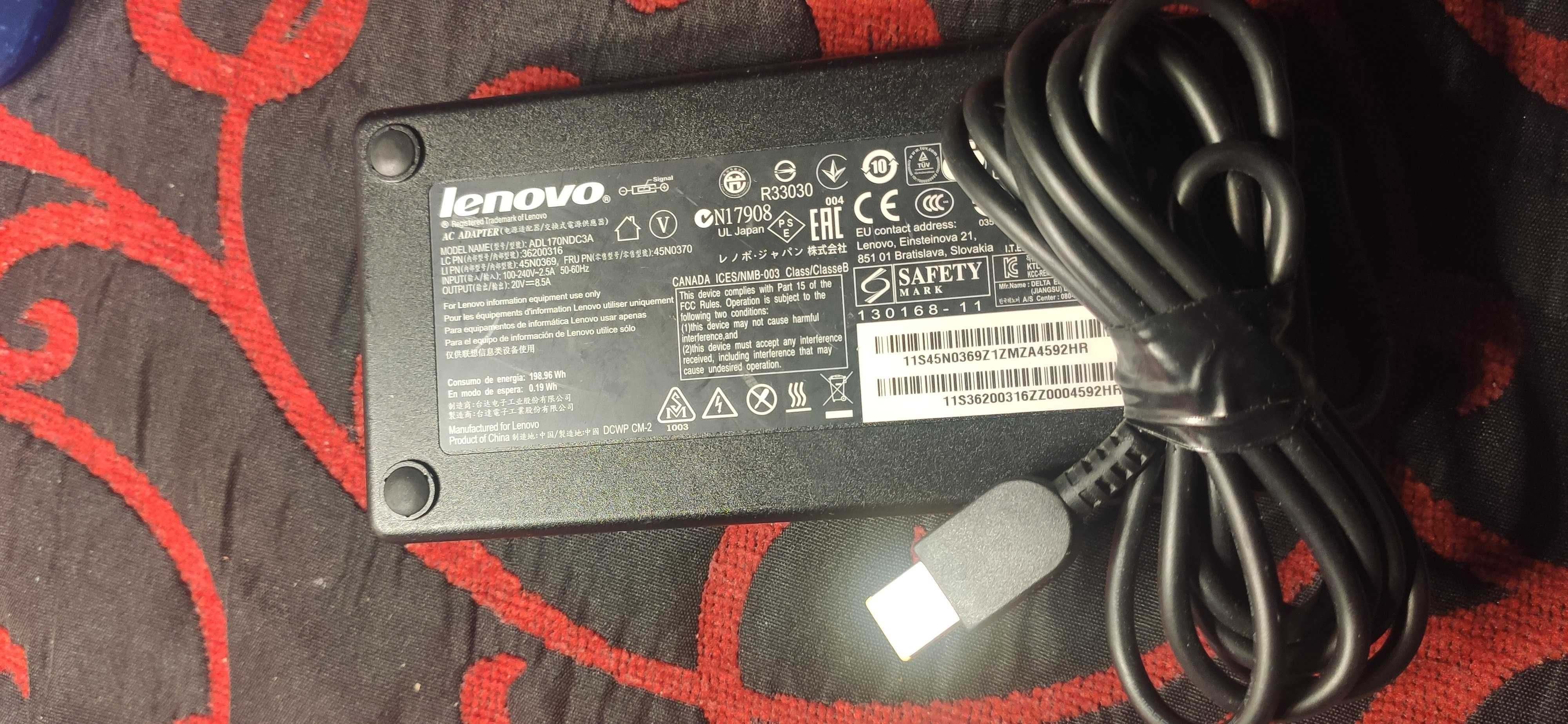 Incarcator Laptop Lenovo  20V 8.5A 170W mufa Patrata Original
