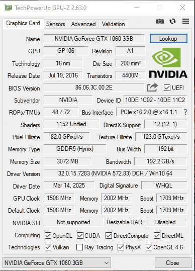 Nvidia Inno3d 1060 3gb