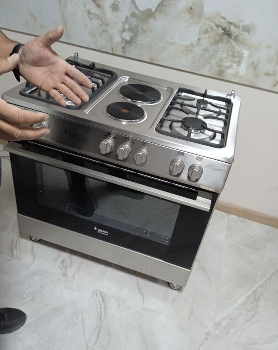 Комбинированная плита Gefest (90×60) INOX model: GF1042IX  Доставка